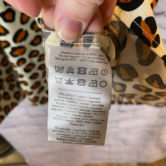 OppoSuits The Jag Leopard Print Tailored Fit Shirt Mens Size 17.1" 43/44 XL - Picture 6 of 9
